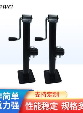 供应2000LBS手动千斤顶1吨手摇升降拖车支腿侧摇拖车千斤顶