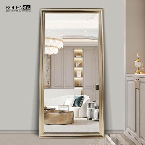 BOLEN 欧式奢华全身镜子全身镜落地镜全身镜卧室家居超大镜子壁挂
