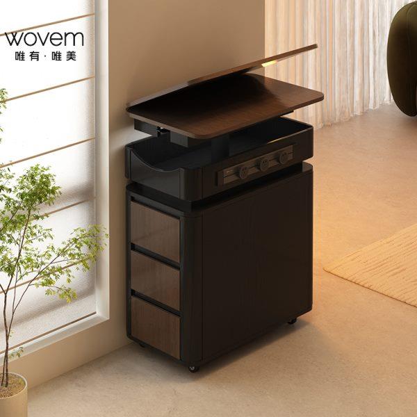 独岛柜沙发边柜可移动升降吧台柜单移动台台导汐羽折叠餐桌小户型