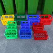 饭店饭厅塑料12瓶24瓶啤酒箱玻璃瓶汽水周转箱酒吧加厚纯色啤酒筐