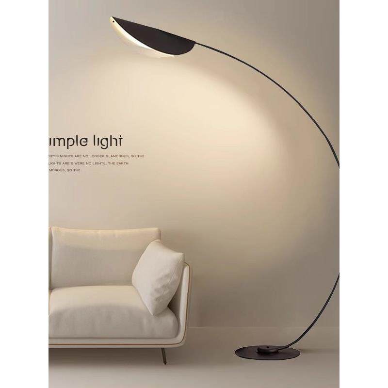 钓鱼落地灯意式极简客厅后现代卧室创意沙发边摇臂帽子灯立式台灯