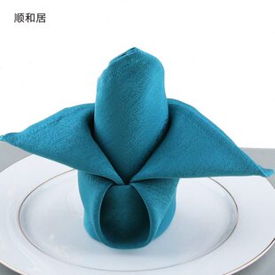 轻奢北欧西餐巾酒店专用折花口布饭店餐厅包间席巾派对餐桌餐巾布