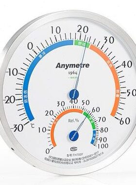 美德时TH702F不锈钢温湿度计室内家用高精度大棚工业温度湿度计