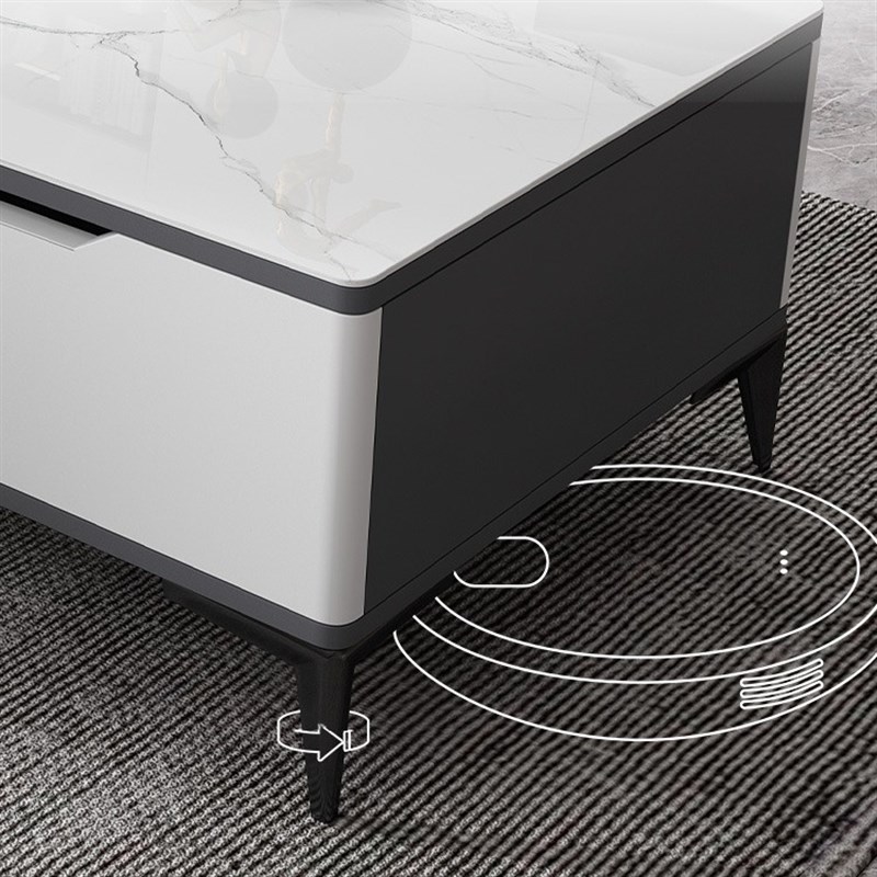 岩板轻奢茶c几电视柜组合现代简约小户型家用客厅茶几桌伸缩小桌