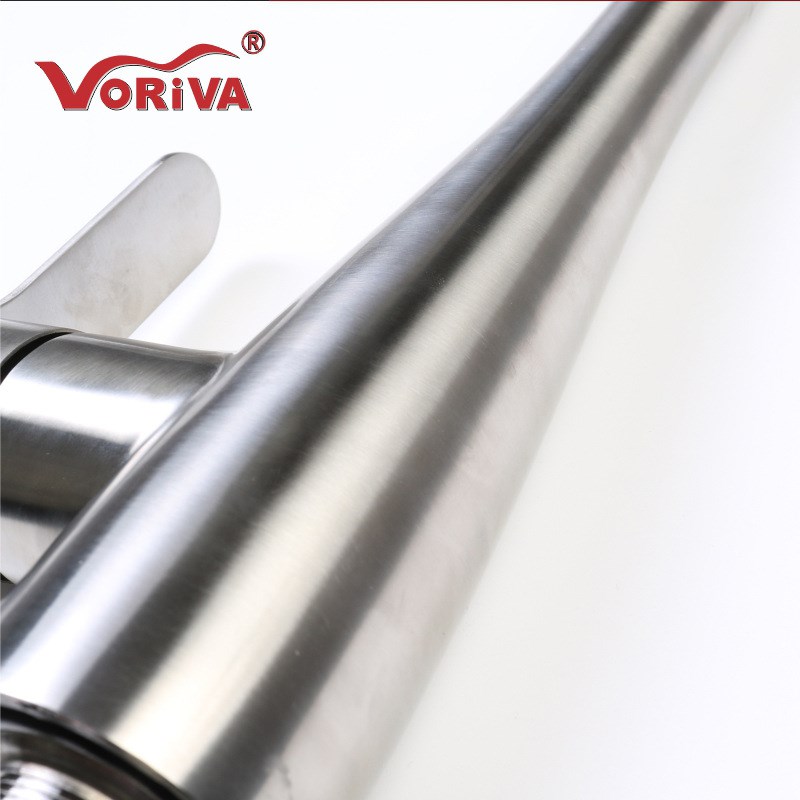 304c不锈钢厨房抽拉式水龙头 网红冷热洗菜盆伸缩水龙头