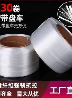 聚酯纤维打包带 35mm2吨承重回形扣  物流手工塑料包装带 纤维带
