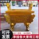 大型铸铜龙鼎定 制寺庙大型铸铜龙鼎黄铜香炉四方鼎铜鼎摆件