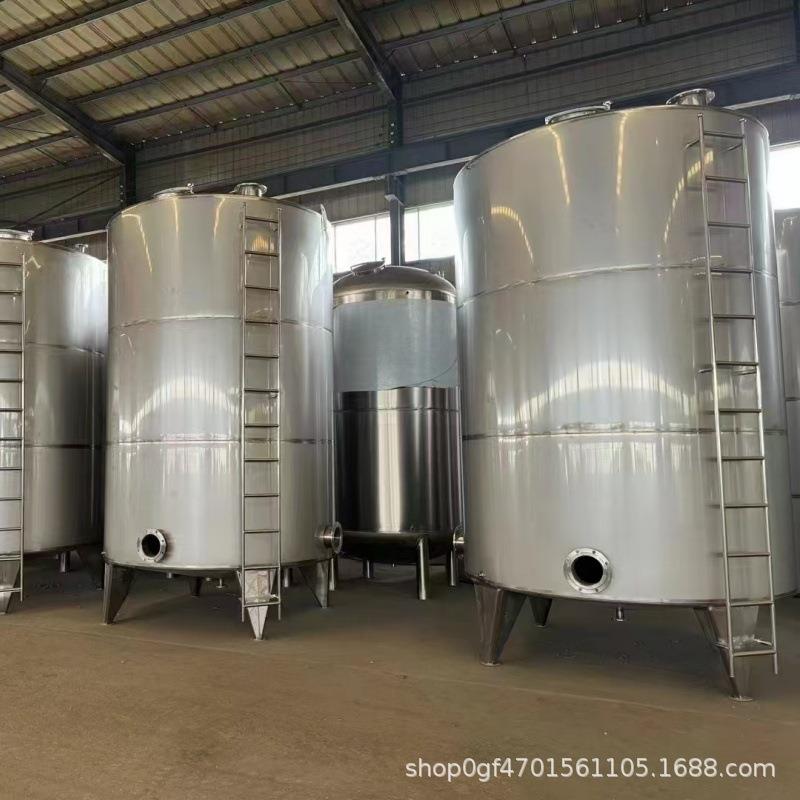 液体储奶储罐液体物料保温双层搅拌罐立式卧式不锈钢储罐厂家