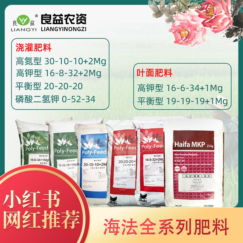 海法大量元素水溶肥料复合肥保力丰磷酸二氢钾矿源黄腐酸钾腐植酸