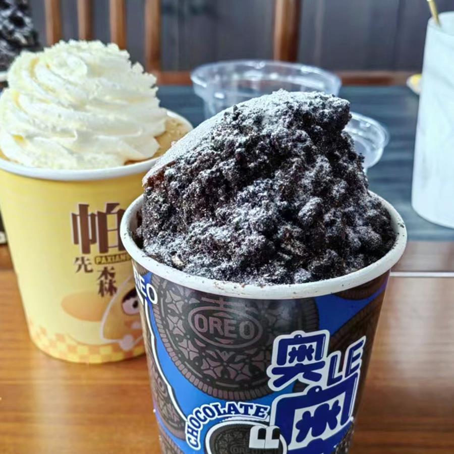 网红奥LE奥草莓蛋糕挖挖杯纸杯奥奥慕斯蛋糕西点千层打包盒100套