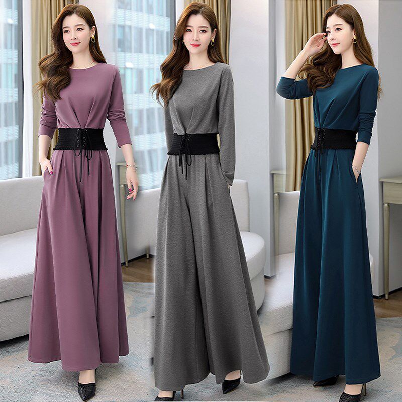 阔腿裤职b业套装女春秋新款韩版气质时尚减龄洋气轻熟御姐范两件