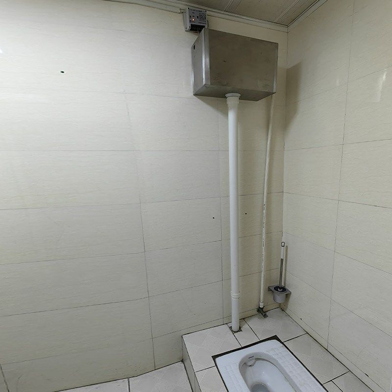 沟槽蹲坑厕所用加厚壁挂式不锈钢冲水箱自动拉绳冲水安装不用支架