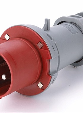 国曼工业插头MN6401暗装配电箱式插座4芯63A三相四线3P+PE  IP44