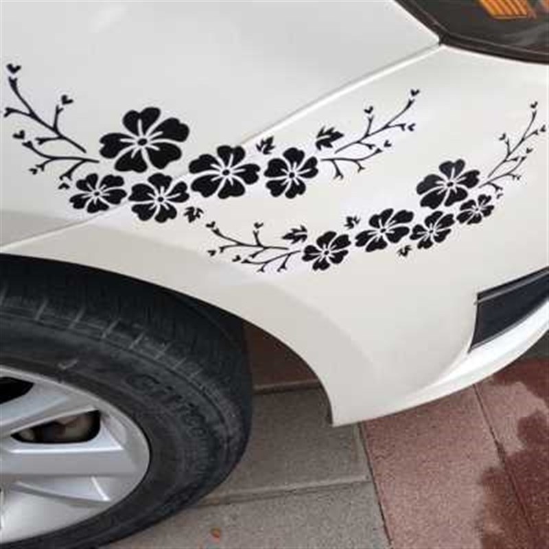 汽车遮挡划痕羽毛车贴纸车身刮伤保险杠车门刮痕遮盖补漆贴画