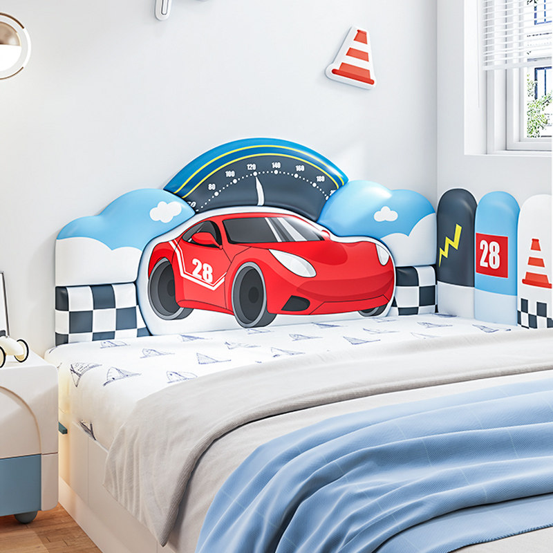 儿童房装饰防撞墙贴榻榻米软包墙围男孩卡通汽车床头板靠背垫软包,家居饰品,软装墙贴,淘宝优惠券,粉丝福利购,淘宝优惠卷