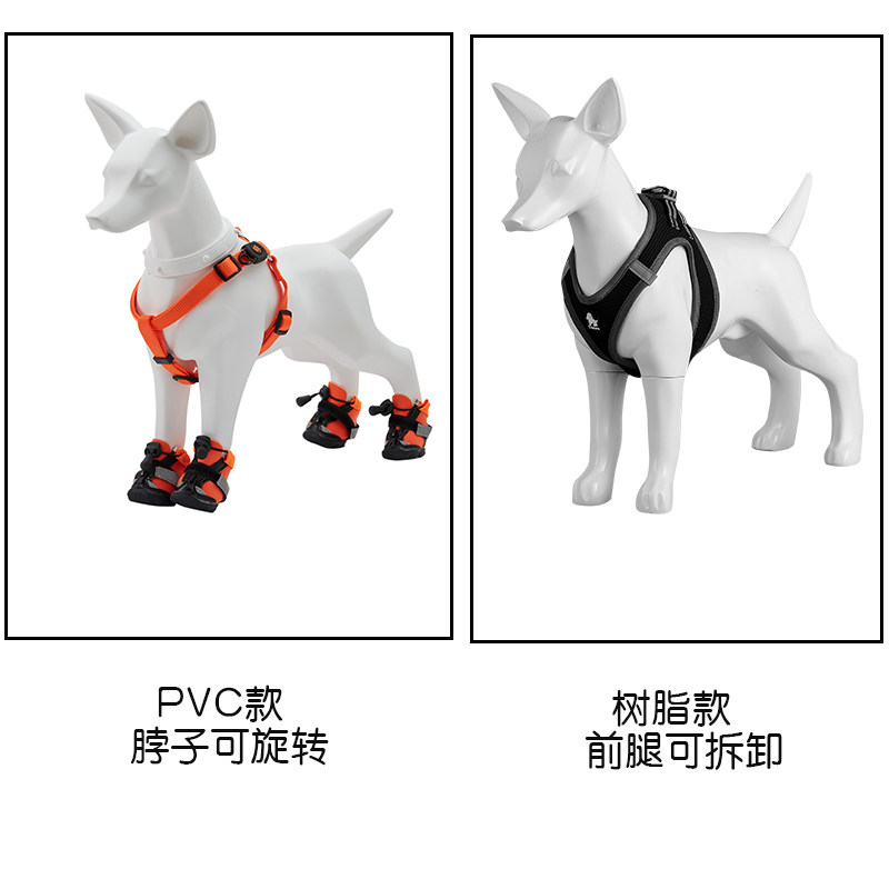 狗模特宠物用品拍摄狗模型PVC 店铺陈列道具橱窗展示架家居摆件狗