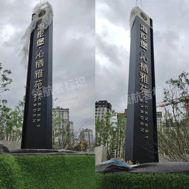 不锈钢导视牌楼层索引指示牌地铁导向牌洗手间吊牌停车场灯箱标识