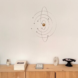 lifestyle室内动态平衡挂饰 宇宙原子吊饰风铃悬挂饰品 咖啡厅