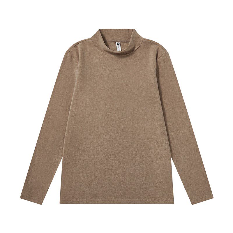 双面德绒打底衫男秋冬季保暖内衣加绒加厚白色内搭男士长袖T恤潮