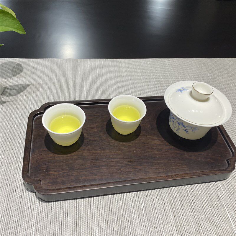 黑檀整木实木静i思静意干泡茶盘黑色托盘30厘米长15.8厘米宽