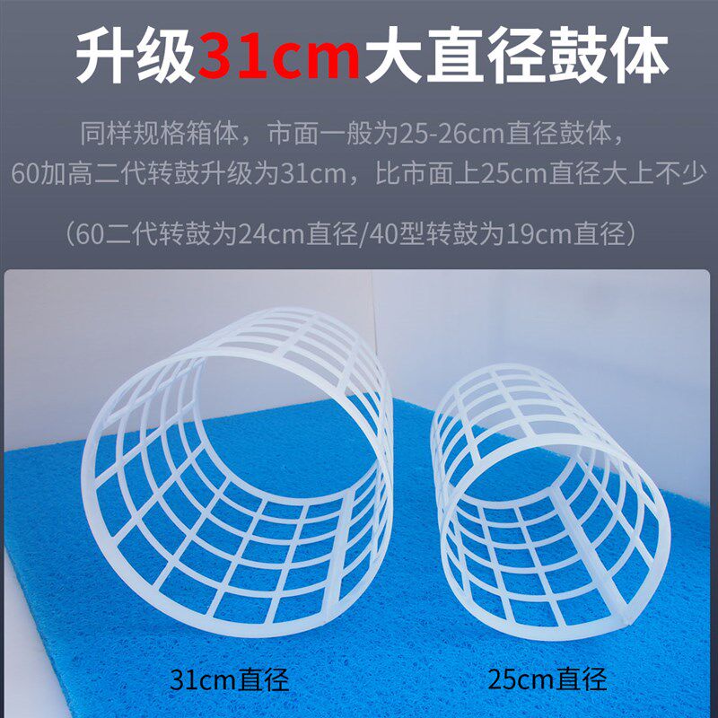 智能转鼓微滤机锦鲤鱼池周转箱过滤水循环系统自动反冲洗超滤机