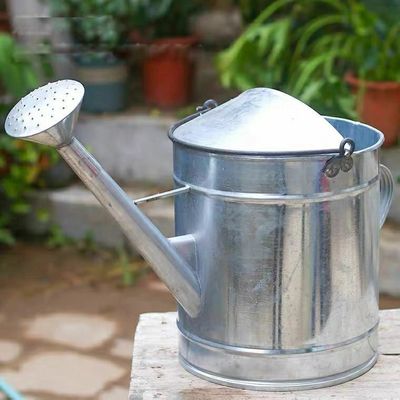 加厚镀锌白铁皮洒水壶手工不锈铁皮壶浇花壶喷壶浇菜壶花园浇水壶