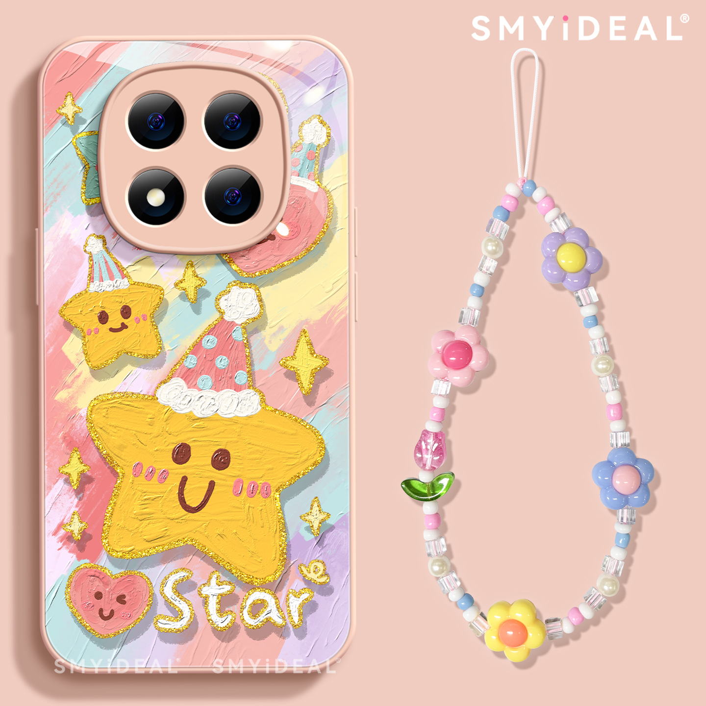 适用红米note14pro手机壳女款note13保护套小米高级note11pro玻璃防摔10por+全包13油画星星12turbo软14好看