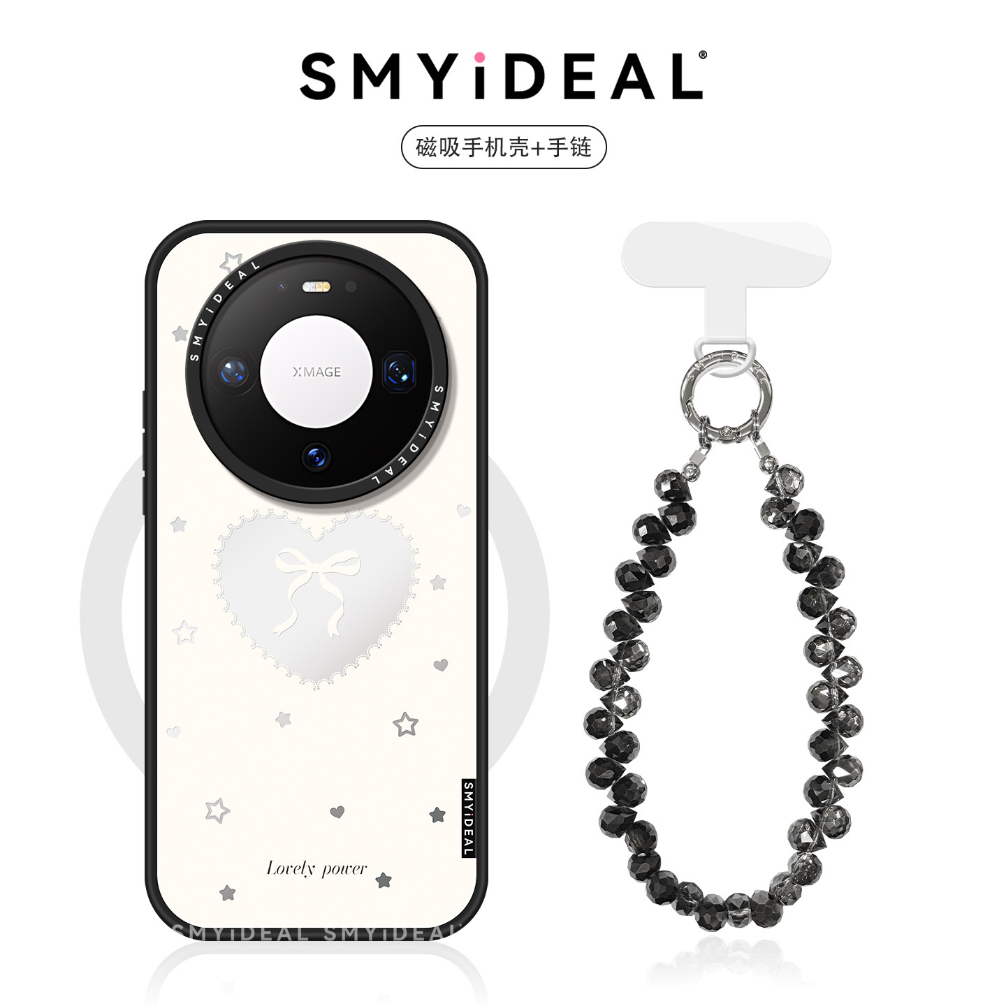 SMYIDEAL思茉伊适用华为mate90手机壳磁吸mate60新款mate60promate小众华为mate70pro镜面蝴蝶结80Pro高级感