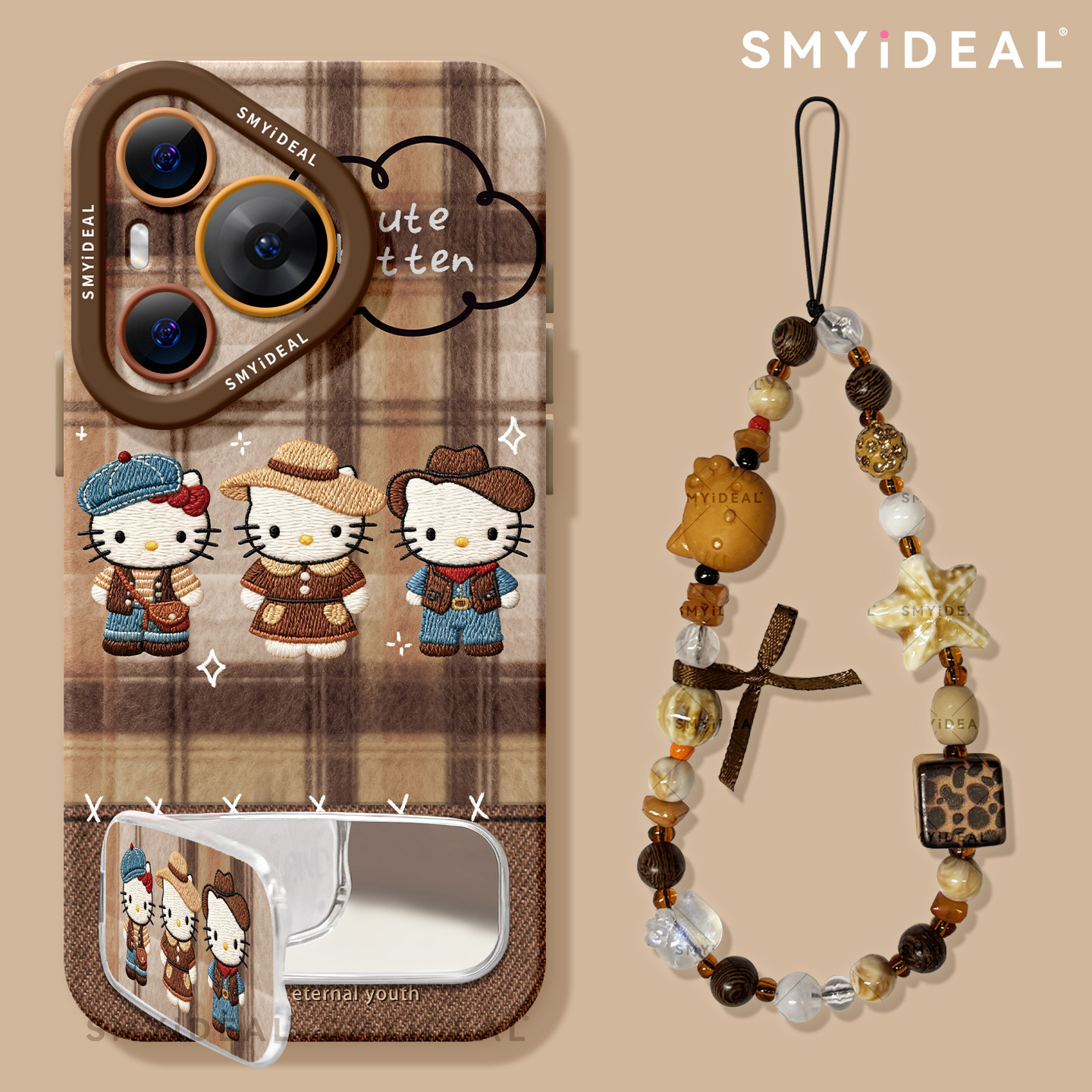 棕色kt猫适用华为Pura80手机壳P70pro套p60新款全包镜头p50秋冬p40外壳加Pura70Ultra女款Pura80pro十Pura70,3C数码配件,手机保护套/壳,淘宝优惠券,粉丝福利购,淘宝优惠卷