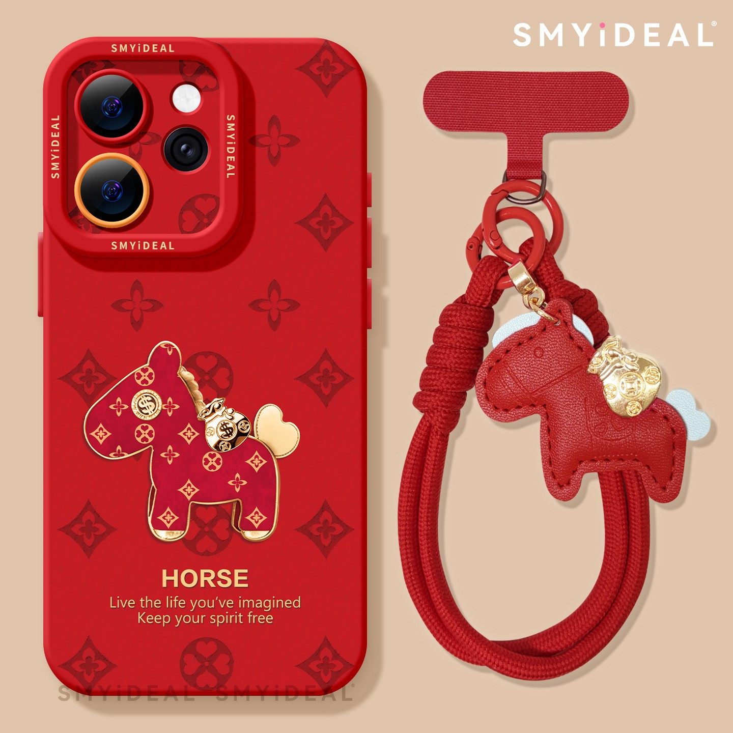 适用opporeno15手机壳reno14新款reno13pro外壳reno9红色新年reno12喜庆pro本命年2026马年过年10金丝8小马,3C数码配件,手机保护套/壳,淘宝优惠券,粉丝福利购,淘宝优惠卷