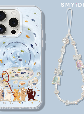 适用苹果16手机壳16pro新款15外壳16promax的14女款13超好看镜头12全包2025网红爆款高级版plus捕鱼ip16猫咪