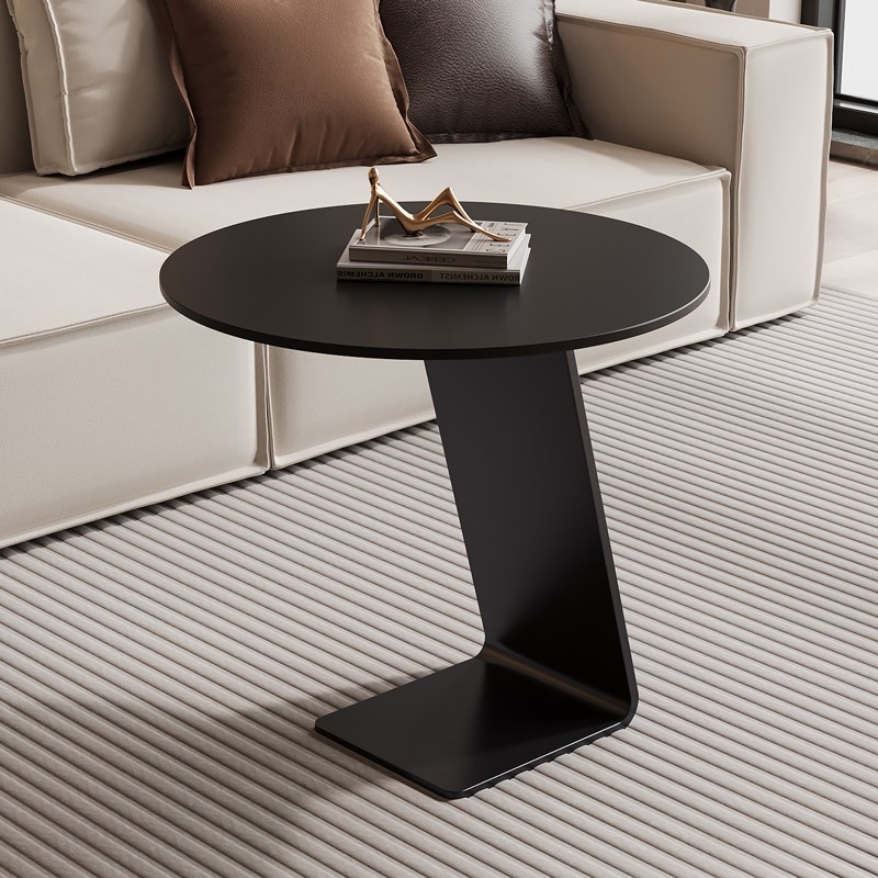 轻奢岩板边几小茶几沙发角几现代简约阳台茶桌小圆桌可移动小桌子