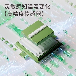 绿林温度计壁挂电子温湿度计室内家用数显高精度精准婴儿房温度表