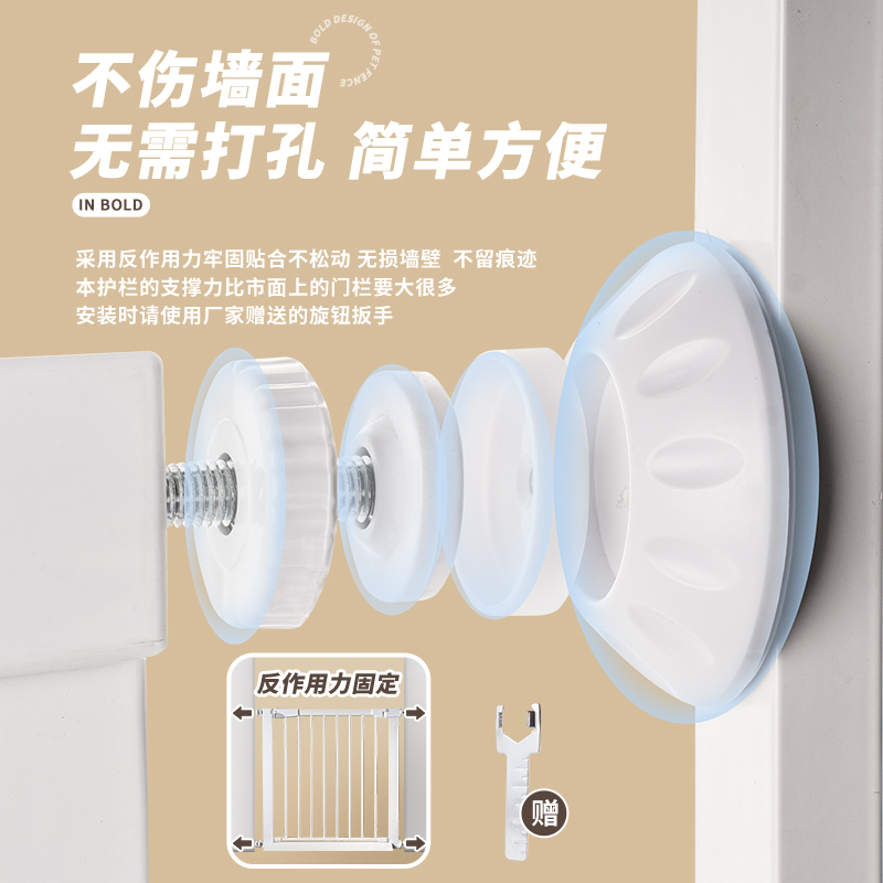 宠物栅栏狗狗门栏栅室内防猫门栏狗笼子大型中小型犬隔离门免打孔