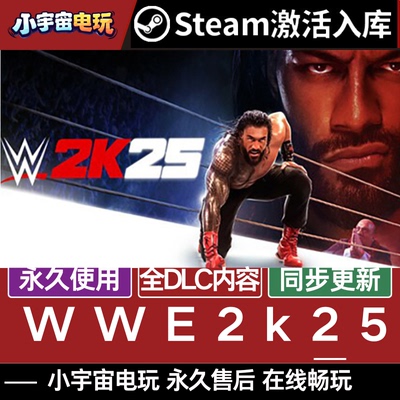 WWE 2K25 正版Steam 激活码CDKey入库全球国区全DLC 体育摔角游戏
