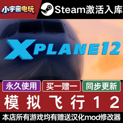 模拟飞行12 X-Plane 12 STEAM CDkey全DLC全球激活入库PC激活码