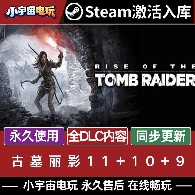 Steam正版古墓丽影9年度10崛起11暗影 激活码CDKey入库 全DLC游戏
