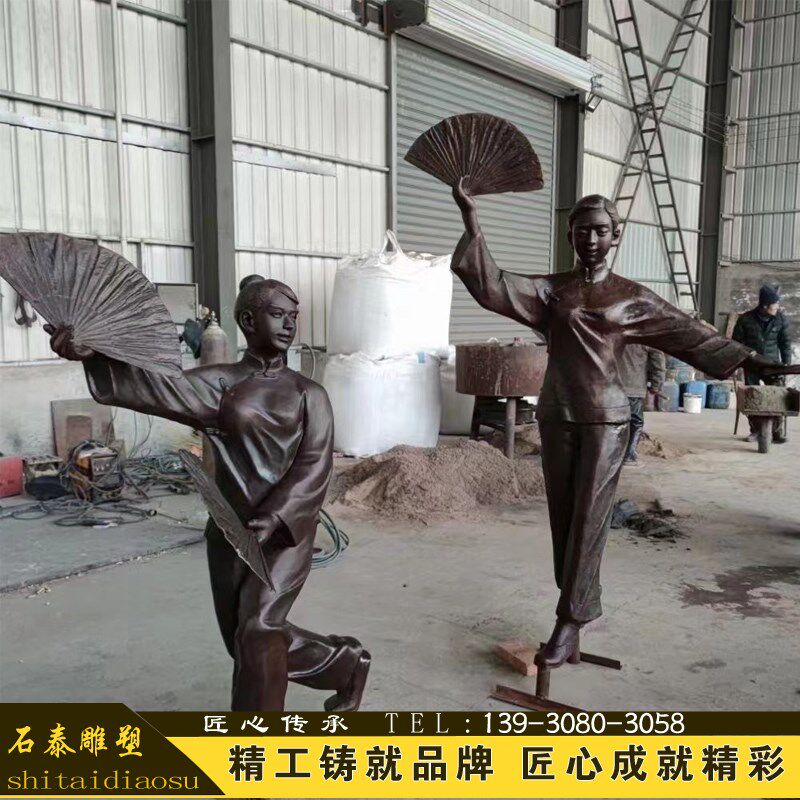 铸铜人物雕像博物馆展览馆研学馆场景接受来图定制民俗雕塑摆件