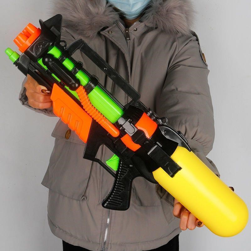 家用电动玩具抽拉式户外宝宝洗澡呲水枪男生帅气小孩子大号沙滩