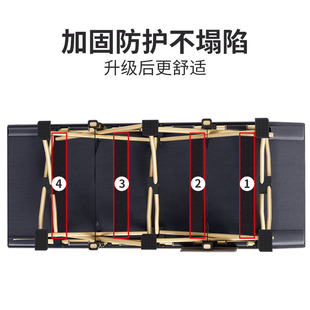 折叠床办公室午休床神器便携行军床单人简易床午睡床躺椅家用加固