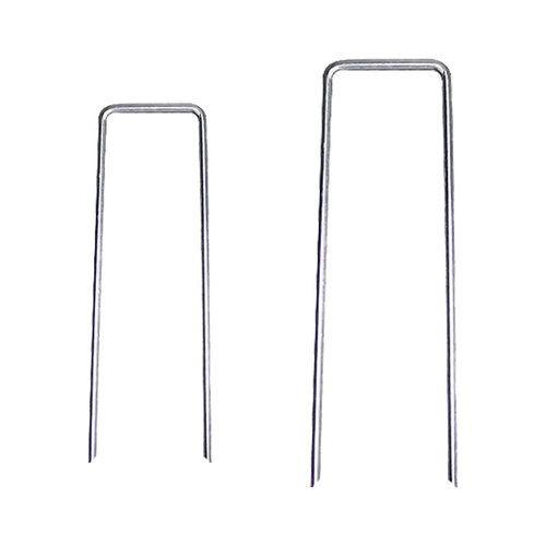 防草布u型地钉带垫片园艺地布钉镀锌地膜钉草皮不锈钢固定钉