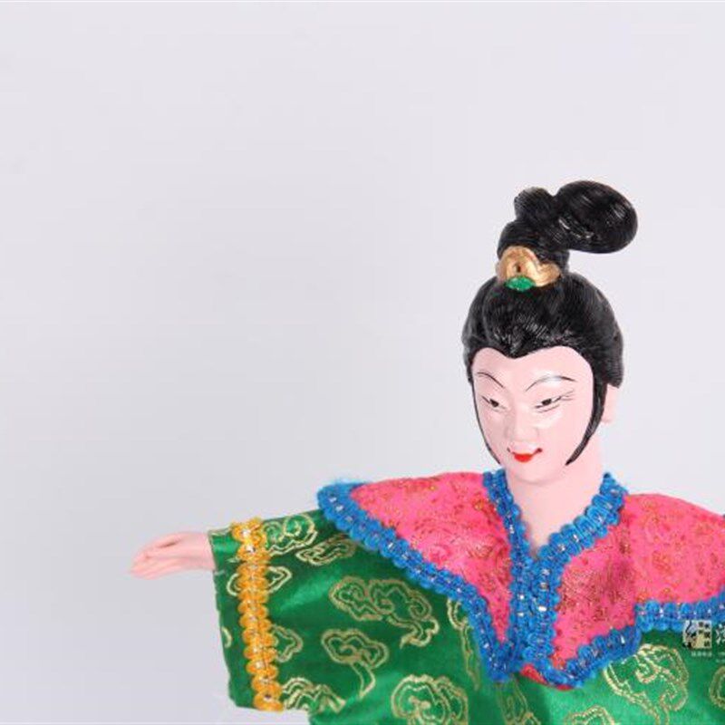 京剧花旦小旦千金小姐漳州布袋木偶 中国风礼品儿童智育训练木偶