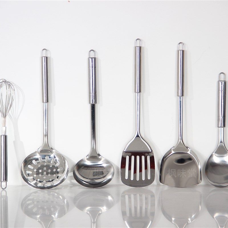 样板间软装厨房家居整体橱柜台面摆设现代简约摆件不锈钢铲具套装