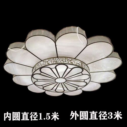 新款婚庆道具铁艺发光花瓣吊顶灯箱婚礼堂舞台布置装饰酒店挂件灯