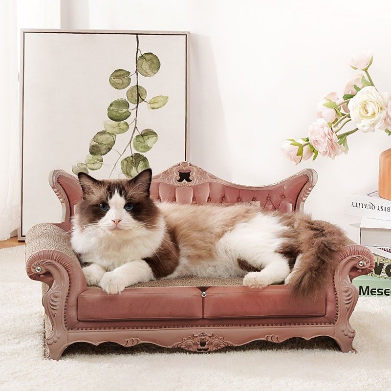 沙发猫抓板猫窝一体贵妃榻耐磨不掉屑瓦楞纸大号磨爪玩具猫咪用品