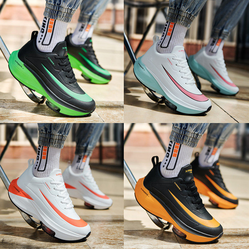 秋季跑鞋男皮面防水中学生运动鞋减震跑步鞋青少年运动男鞋超轻20