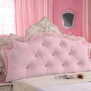 直角韩式公主床头大靠背毛绒软包双人床头靠垫三角靠枕含芯可拆洗