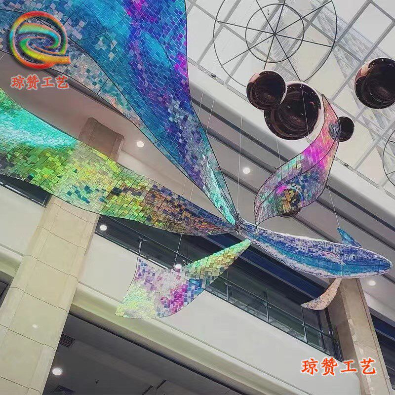 春夏季商场中庭吊饰展厅挂饰购物中心天井中空美陈吊挂装饰布置