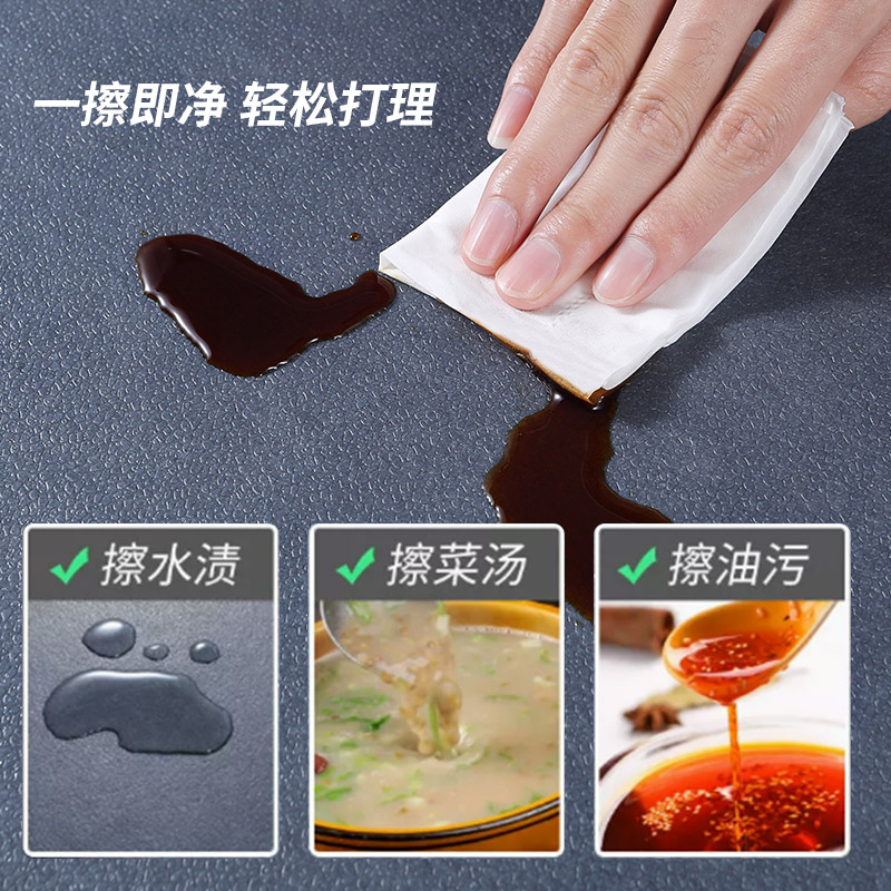 仿木纹厨房地垫可裁剪现代家用免洗地毯满铺防滑防油PVC脚垫