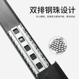 隐形延长飘窗导轨伸缩轨道隐藏餐桌重型平移抽拉式推拉滑轨五金
